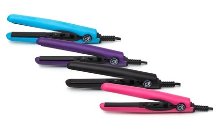 Travel-Size Ceramic Tourmaline Plated Mini Flat Iron 