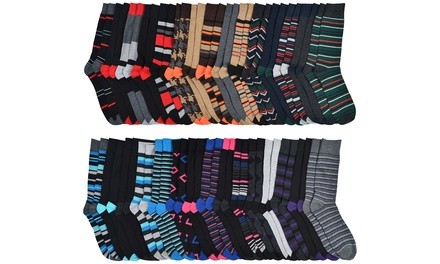 John Weitz Men's Premium Cotton-Blend Dress Socks (30-Pairs)