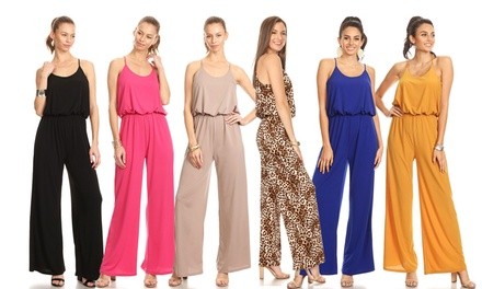 Nelly Women's Wide-Leg Jumpsuit. Plus Sizes Available.