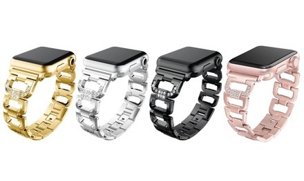 Waloo Diamond Rhinestone Apple Watch Band Compatibility with Series 1, 2, 3, 4, & 5