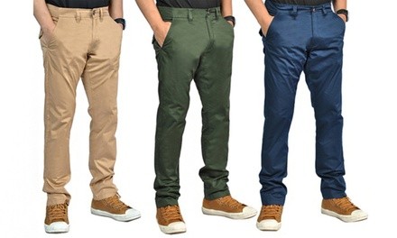 Men's Straight-Leg Chino Pants