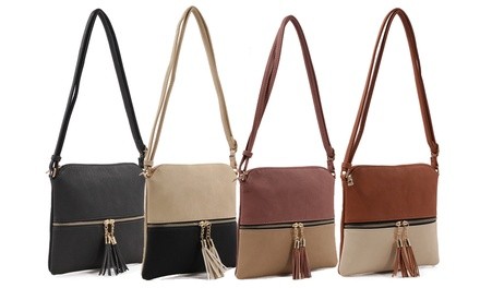 MKII Collection Sadie Color-Block Crossbody Purse