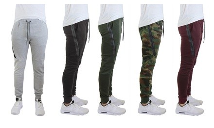 Men's Tech Fleece Jogger Zippered Sweatpants (2-Pack)