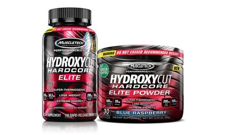 Hydroxycut Hardcore Elite Weight Loss Pill and Powder Bundle