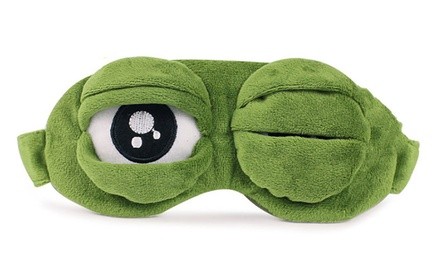 Unisex Cooling Gel Frog Eyes Sleep Mask