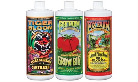 Fox Farm Nutrients: Grow Big, Tiger Bloom, Big Bloom (3-Pack; 16 Oz.)