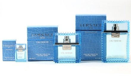 Versace Man Eau Fraiche Eau de Toilette for Men (0.17 mini splash sample size, 1.7, or 3.4 Fl. Oz.)