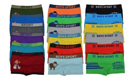 Boy's Fun Graphic Boxer Briefs (6-Pack)