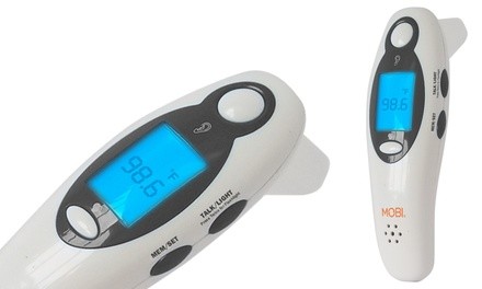 MOBI DualScan Digital Ear and Forehead Thermometer with Flashlight