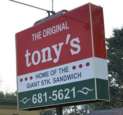 Tony's Home of the Giant Steak Sandwich