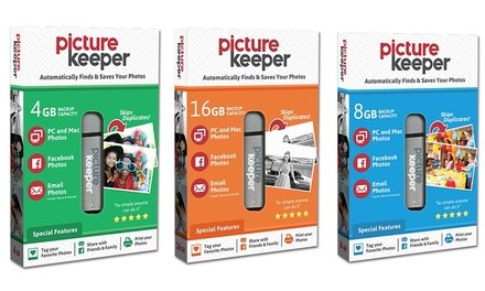 Picture Keeper Photo-Storage USB Device with 4GB, 8GB, 16GB, or 32GB Capacity