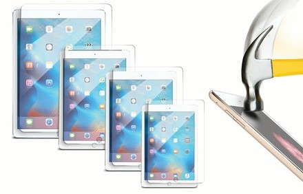 ShatterGuardz Tempered-Glass Screen Protector for iPad 1/2/3/4, Mini 1/2/3, Air 1/2, and Pro 12.9