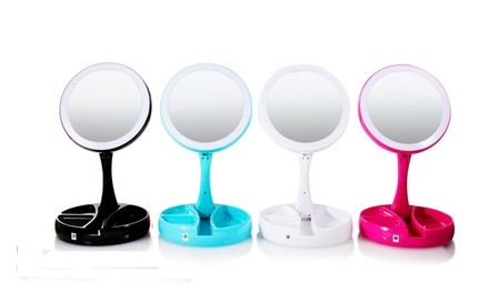 As Seen on TV My Foldaway Portable LED-Lighted Two-Sided Makeup Mirror