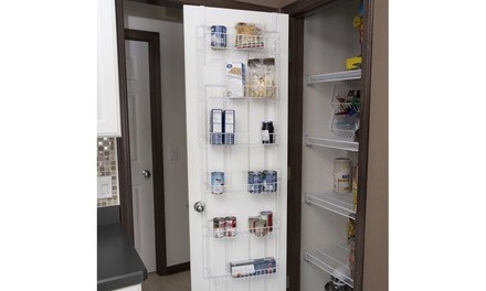 Over-the-Door Pantry and Bathroom Organizer with 6 Shelves