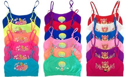 Girls' Cami Bras (6-Pack)