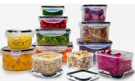 Snap and Lock Food Storage Container Set (12- or 24-Piece) 