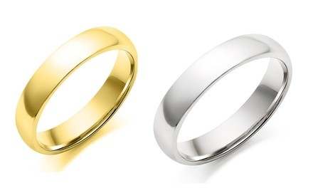 Stainless Steel Wedding Band For Men and Women (1- or 2-Pack)