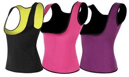 Women's Fitness Compression Sweat Vest. Extended Sizes Available.