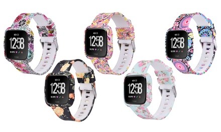 Printed Silicone Replacement Band for Fitbit Versa
