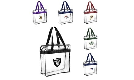 Forever Collectibles NFL Clear Messenger Tote Bags