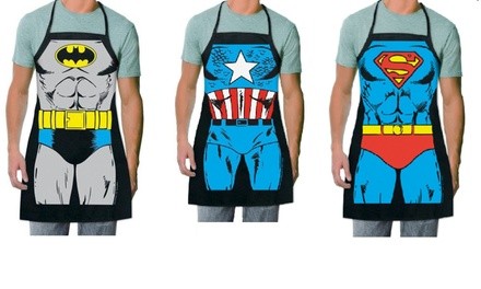 Superhero Batman, Captain America, or Superman Kitchen Apron