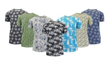 Men's Printed Short Sleeve Crew Neck Tee