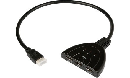 3-Port 1080P HDMI Auto Splitter Cable