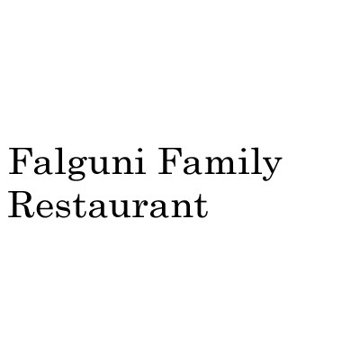 Falguni Family Restaurant