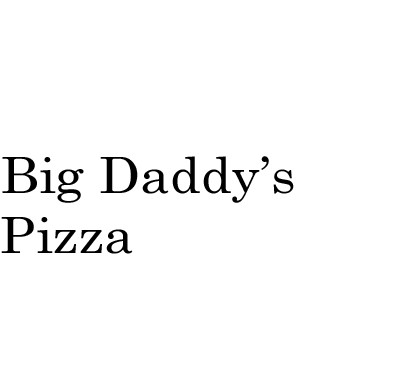 Big Daddy's Pizza