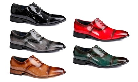 Signature Men's Milano Cap-Toe Oxford Dress Shoes