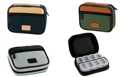 Fashion Smart Zippered Pill and Vitamin Travel Case