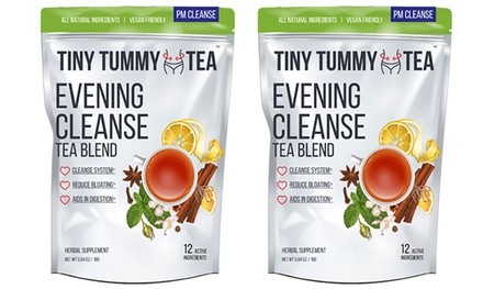 Tiny Tummy Tea Evening 14-Day Cleanse Blend (1- or 2-Pack)