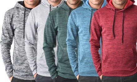 Straightfaded Men's Tech Fleece Rhino Spaced-Dye Pullover Hoodie