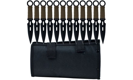Whetstone Cutlery S-Force Kunai Throwing Knives Set (12-Piece)