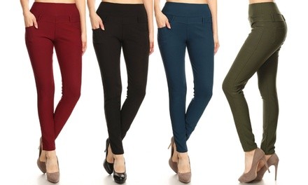 Women's High-Waisted Stretch Skinny Ankle Pants