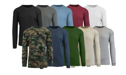 Men's Waffle Knit Thermal Shirt