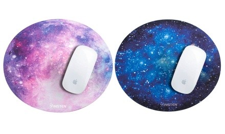 Insten Round Galaxy Mouse Pad