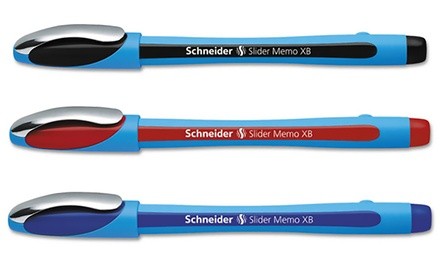 Schneider from Stride ViscoGlide Slider Memo Ballpoint Pen (10-Pack)