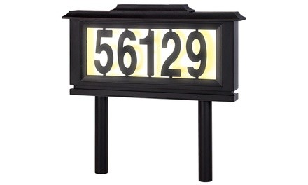 Solar Address Sign