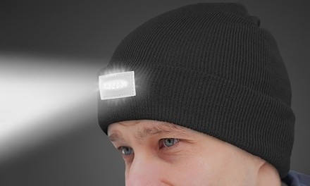 LED Headlamp Beanie for Men and Women