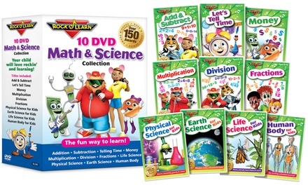 Rock 'N Learn Math and Science 10-DVD Collection