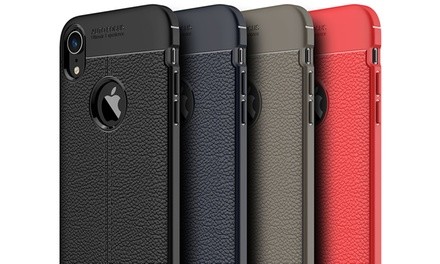 Waloo Textured Leather-Effect Case For iPhone XS, XR, or XS Max