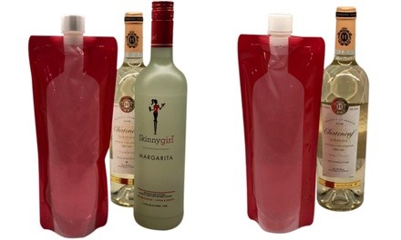 Waloo Wine-on-the-Run Reusable & Foldable Wine Flask