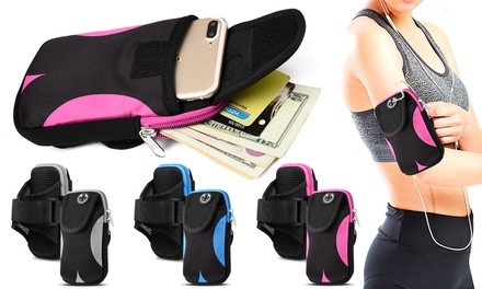 Adjustable Running Cardio Armband with Breathable band - iPhone 7/8, 7/8 Plus, X/XS, XR, XS Max, Samsung Galaxy or Note