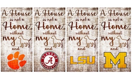 Fan Creations NCAA a House is Not a Home Sign