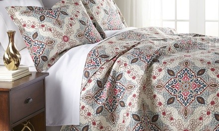 Home Collection Printed Quilt Set (3-Piece)