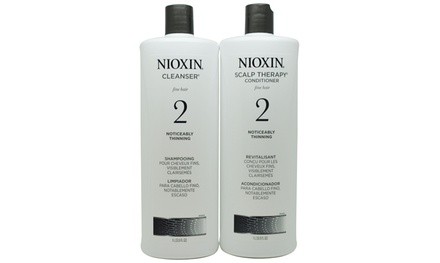 Nioxin System 2 Liter Duo Cleanser & Scalp Therapy Conditioner 33.8 Oz