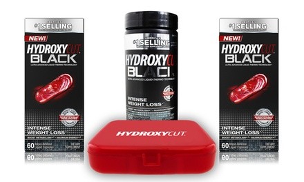 Hydroxycut Black Dietary Supplement with Hydroxycut Pill Box (120-Count)