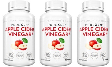 PureXen Apple Cider Vinegar Dietary Supplement (60-, 120-, or 180-Count)