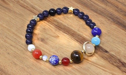 Solar System Natural Stone Bracelet